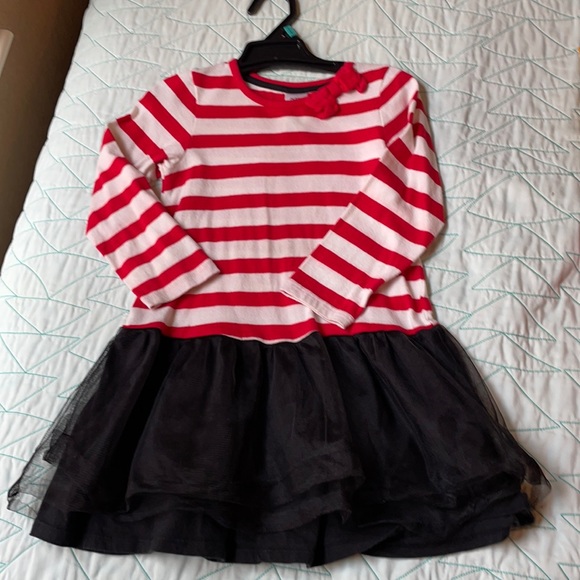 Gymboree Olivia Stipped dress w Back Tutu skirt